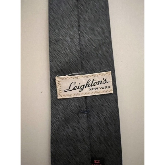 Vintage Leighton Gray Mens‎ Necktie Imported Silk - Picture 2 of 6